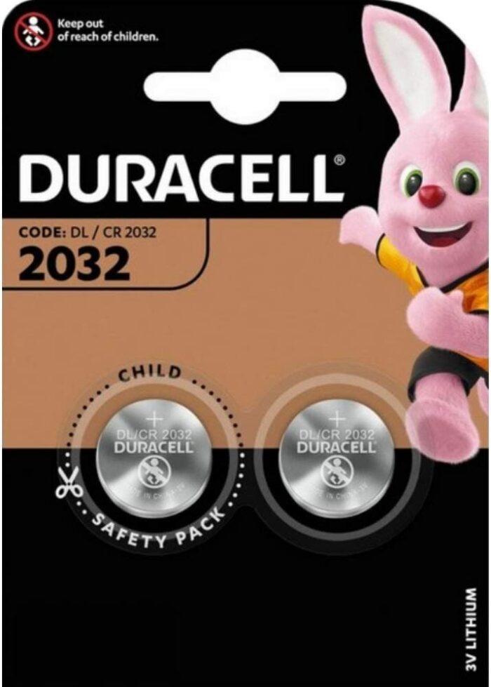 MEZZO BLISTER CR2032  3 V LITHIO  BL.2 PILE DURACELL