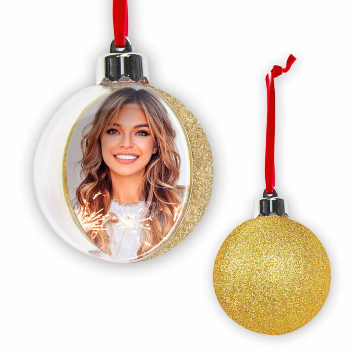 PHOTO SNOW FLAKE BIG GLITTER GOLD