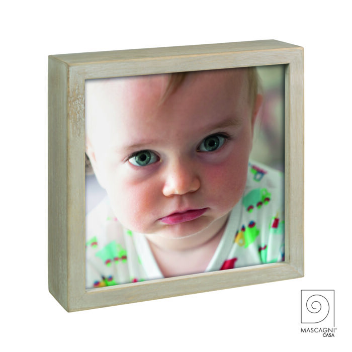 PORTAFOTO LED 20X20 - COL.NATURALE