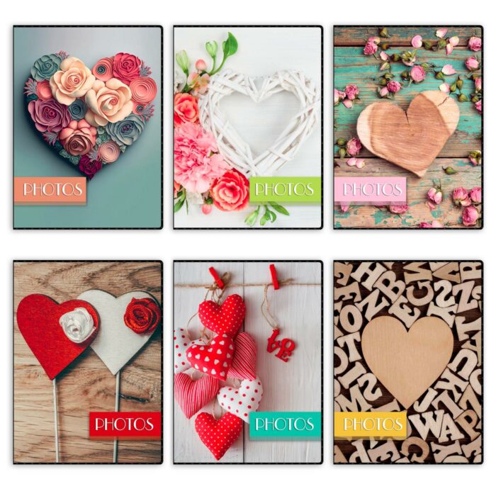 MINI ALBUM CUORE 10X15/40 CONTIENE 40 FOTO 10X15