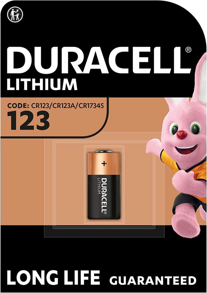 CR123A PILE DURACELL LITHIO 3 V.ULTRA