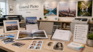 General Photo a Torino con stampe fotografiche, fotolibri, calendari, fototessere, restauro fotografico e servizi di stampa professionale.